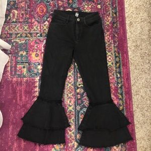 BDG Kick flare black jeans